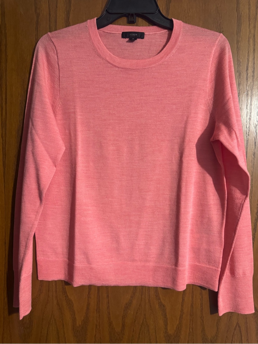 J. Crew Coral Pink Crewneck Sweater
